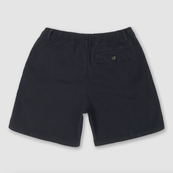 MENS BEARBOTTOM Navy Blue Solid Elastic Waist 5.5" Casual Flat Front Shorts S - Picture 11 of 11
